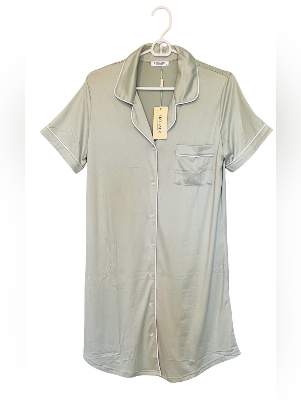 Ekouaer Button Down Nightgown